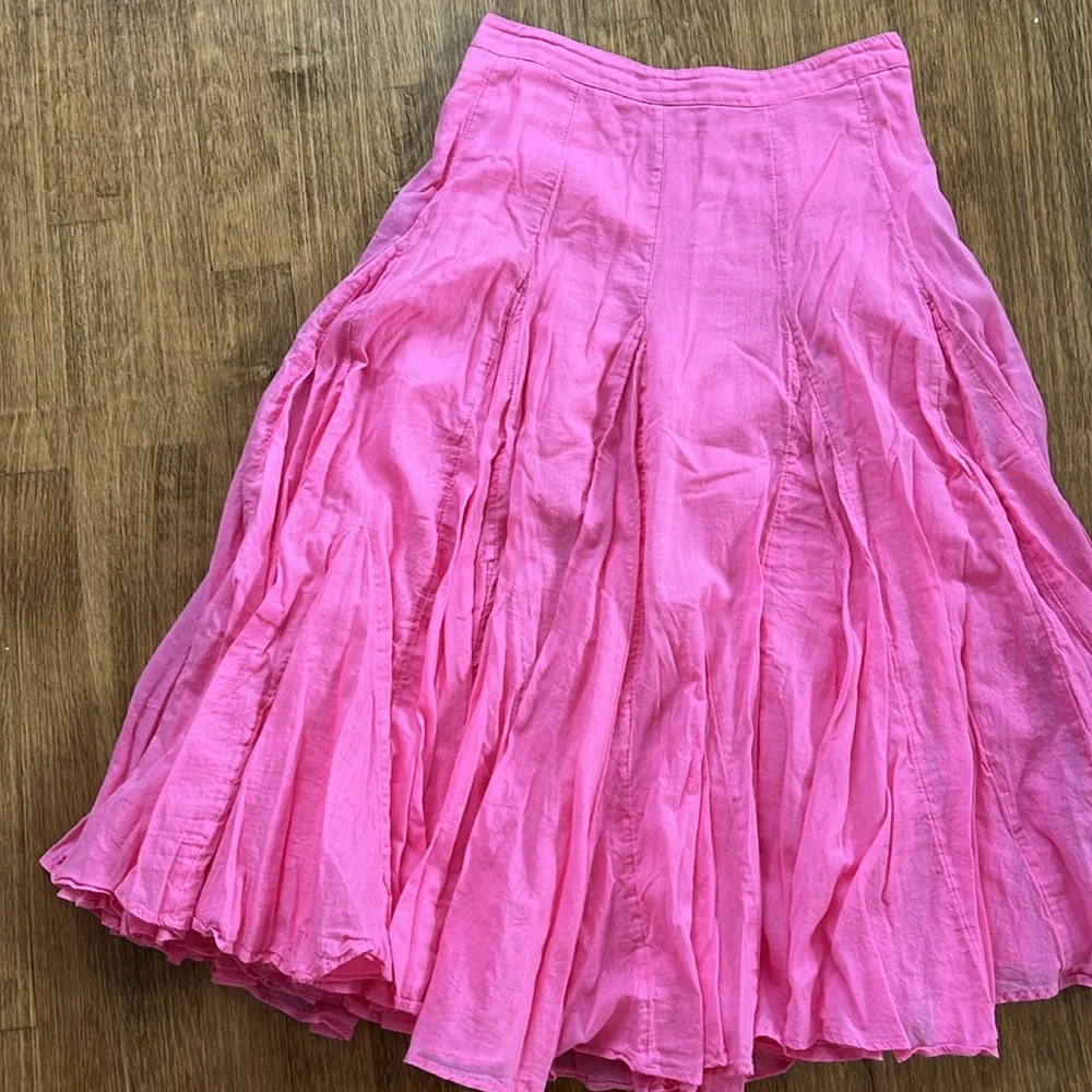 Anthropologie Pink Skirt size 0 - Picture 2 of 7